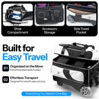Flextro bowling bag shoe compartment and accessory storage
