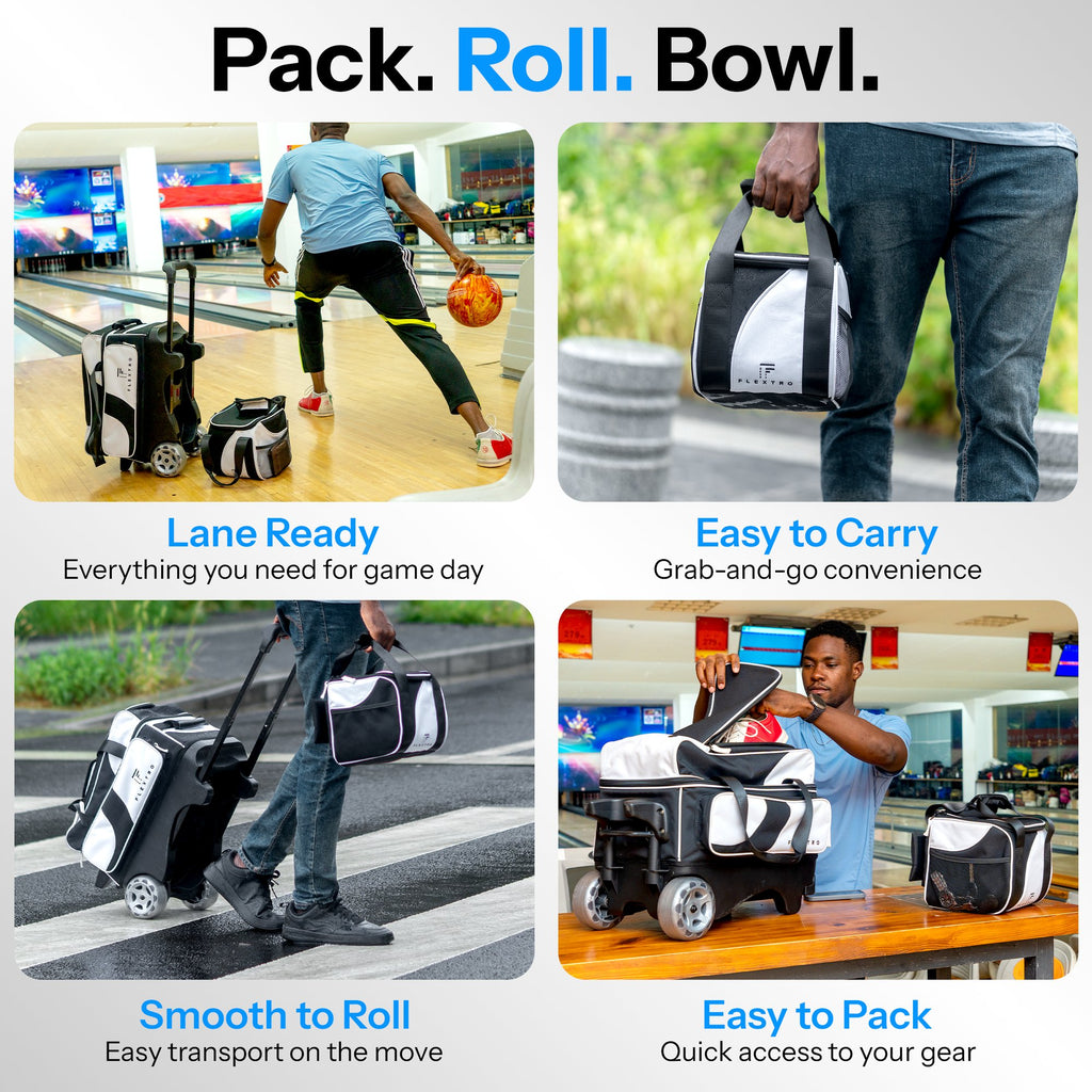 Flextro V2 - 3 Ball Bowling Bag with Wheels