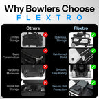 Flextro V2 - 3 Ball Bowling Bag with Wheels