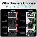 Flextro vs other bowling bags comparison chart