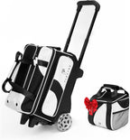 Flextro 3 Ball Bowling Bag with Wheels – Premium V2 Roller | 5-Inch Heavy-Duty Wheels | Tournament-Grade