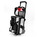 FLEXTRO Premium V2 - 3 Ball Bowling Bag (Heavy-Duty 5" Wheels)