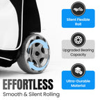 FLEXTRO Premium V2 - 3 Ball Bowling Bag (Heavy-Duty 5" Wheels)