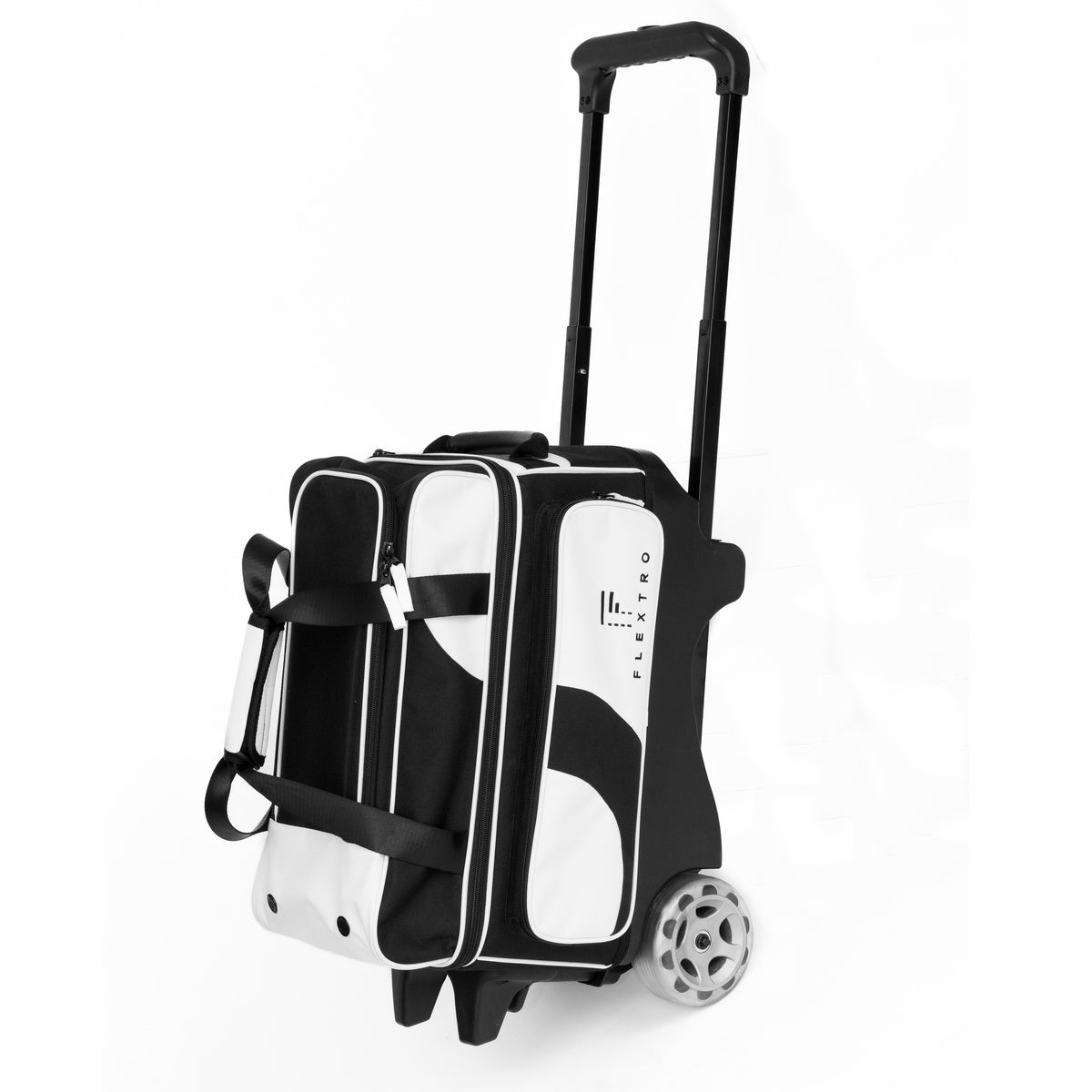 3 Ball Bowling Bag with Wheels – 2+1 Double Roller Bowling Bag | 5-Inch Heavy-Duty Wheels | Bonus Ball Bag Included